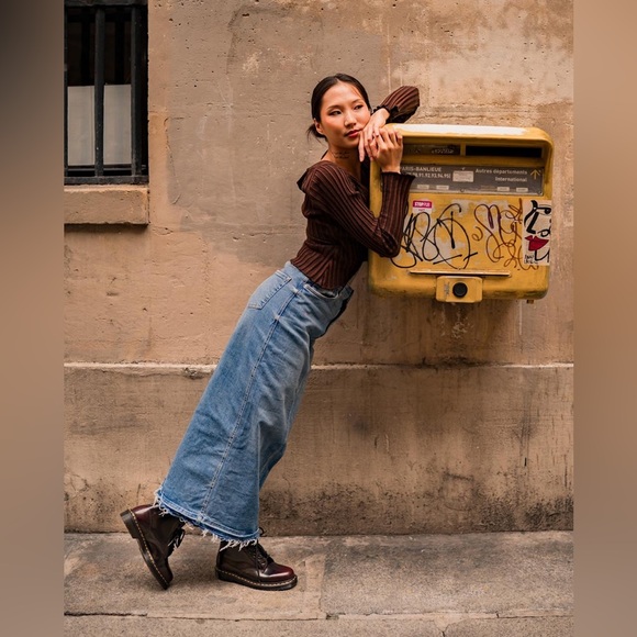 Dr Doc Martens 1460 Cherry Red Arcadia Leather Combat Boots STUNNING - Picture 6 of 16